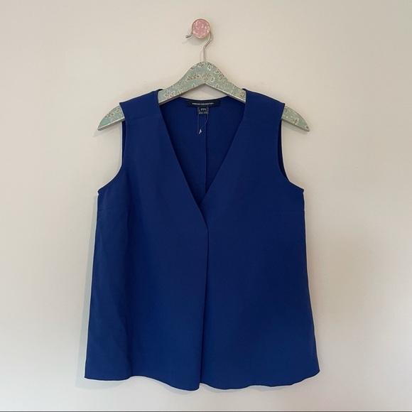 French Connection Crossover Tank Royal Blue - Picture 1 of 6
